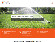 Tablet Screenshot of orangeirrigationanddrainage.com